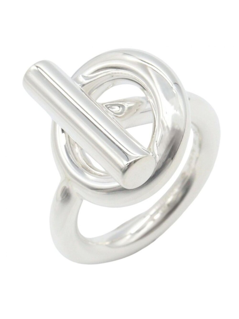 Hermes Ring Echappee MM 925 Sterling Silver